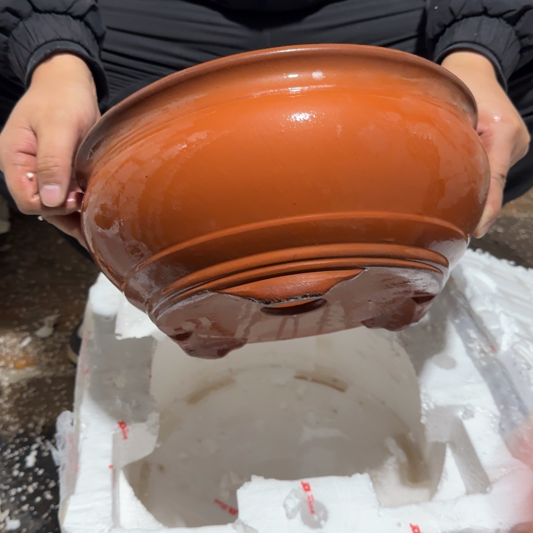 紫砂花盆口径25.11口径