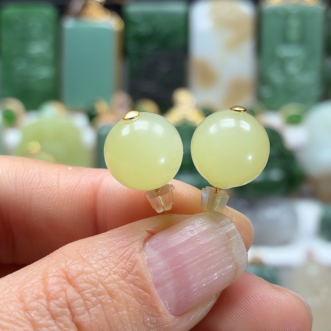 和田玉银S925镶嵌颈饰12