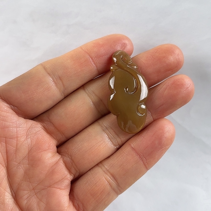 吊坠(不含链)未镶嵌和田玉（糖玉）你****啦