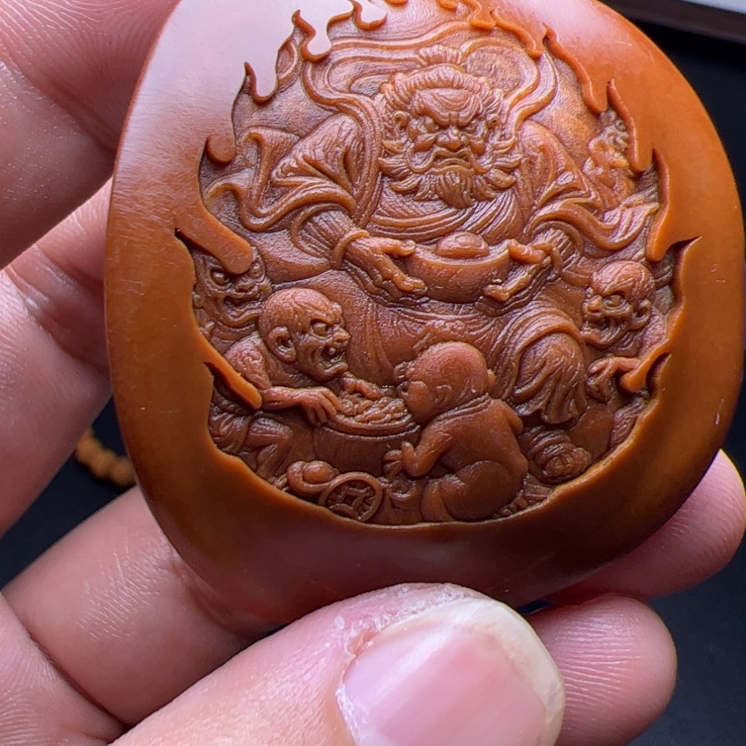 把件猴头核桃摩羯