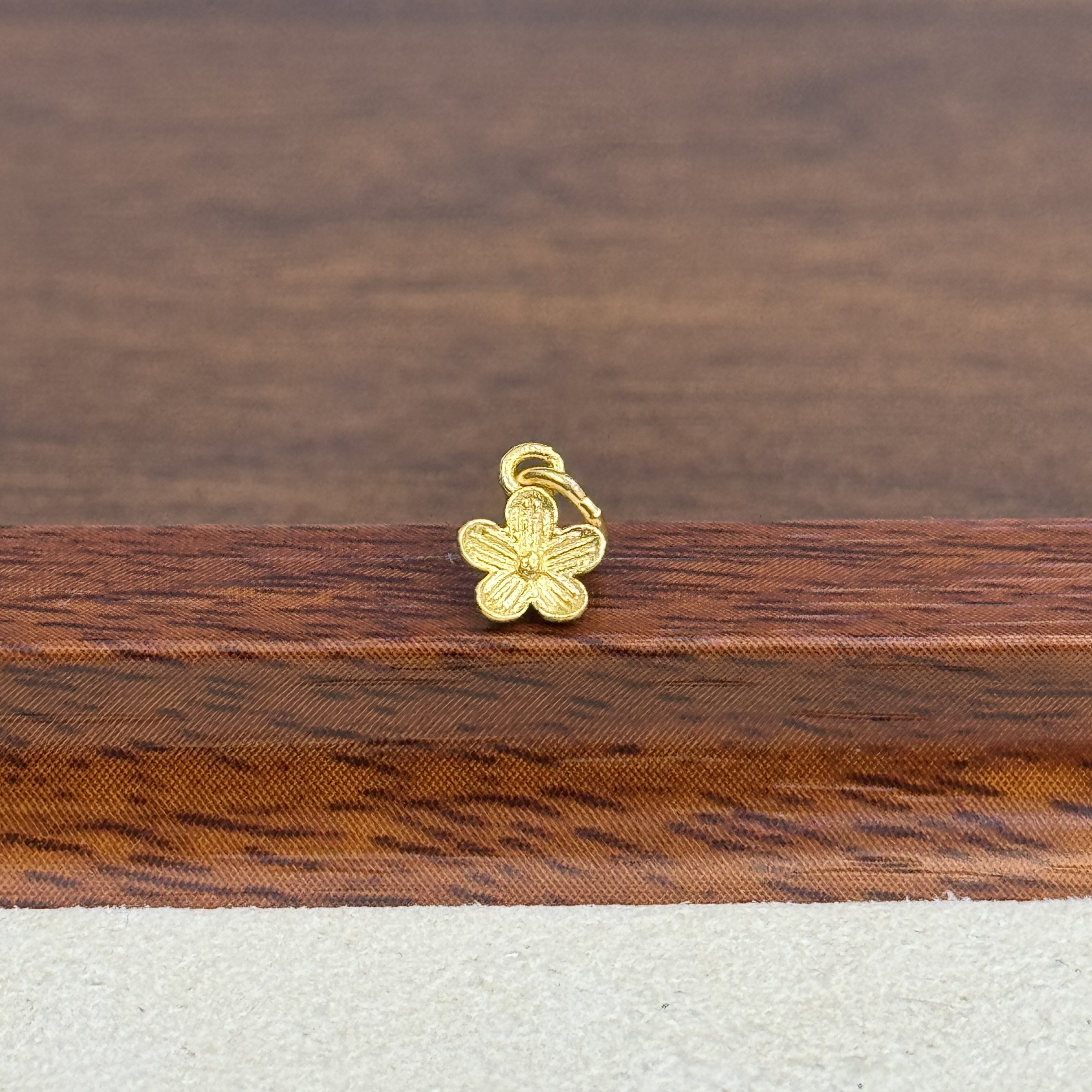君潮黄金足金999素金桃花提溜DP1284-0290