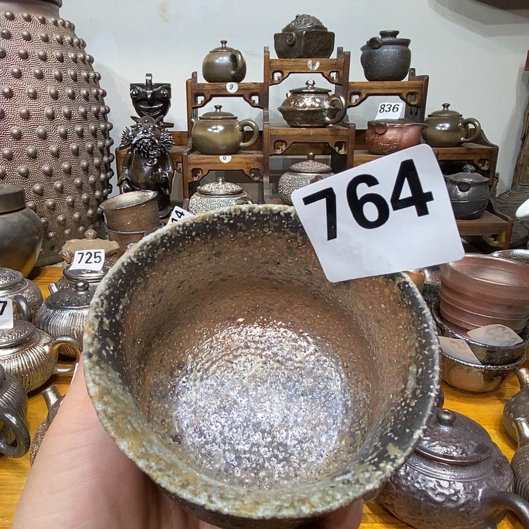 高温柴烧陶泥主人杯