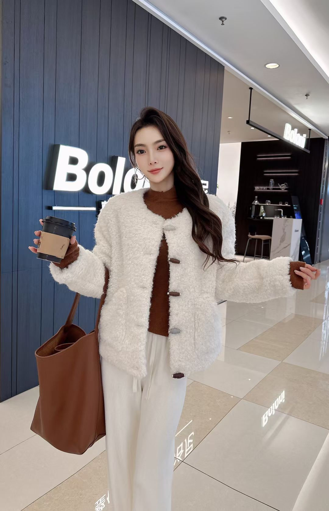 时尚圈圈羊毛毛毛外套8139款   1270