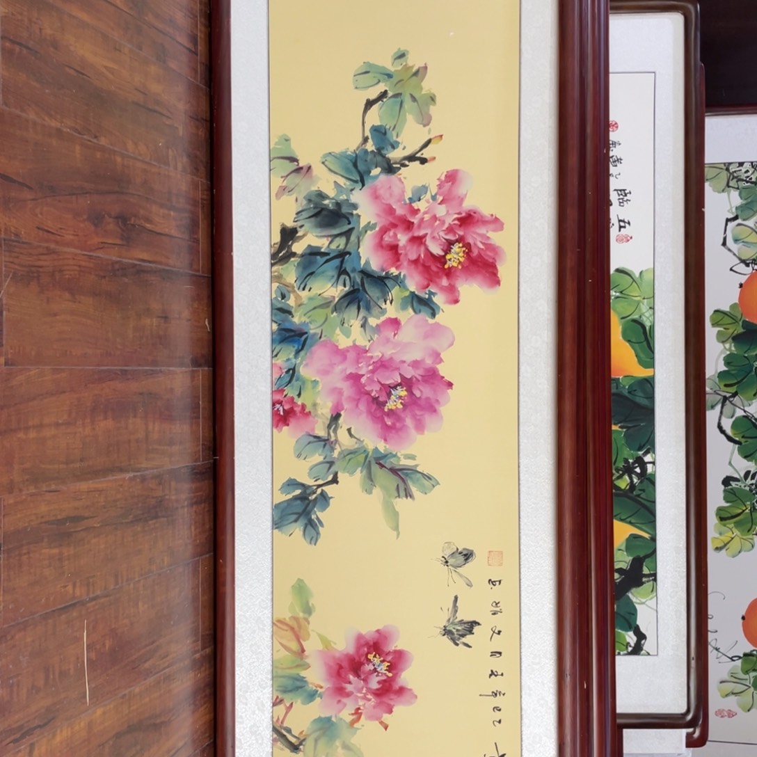 国画带框尺寸48*163厘米