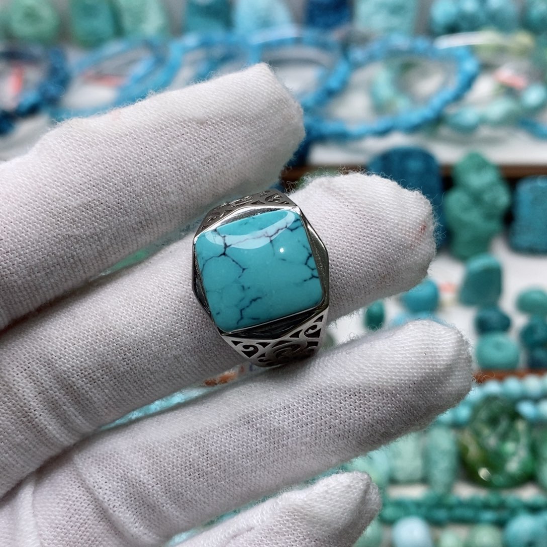 绿松石珠宝奇石未镶嵌