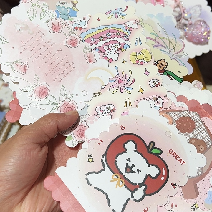 花边8×12混款100张