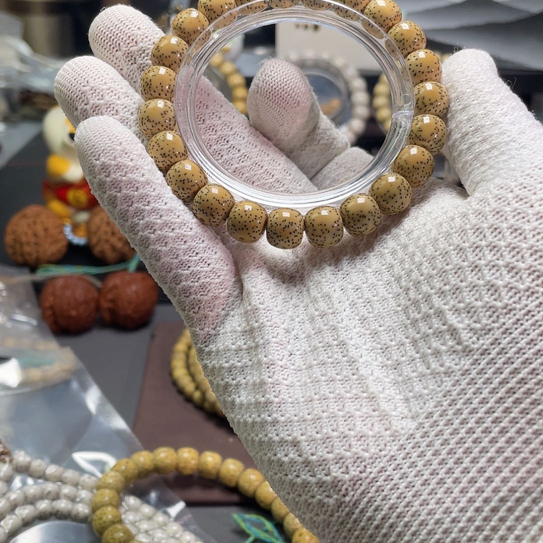 手串星月菩提兵*原生态星月菩提石玉料手串10.9