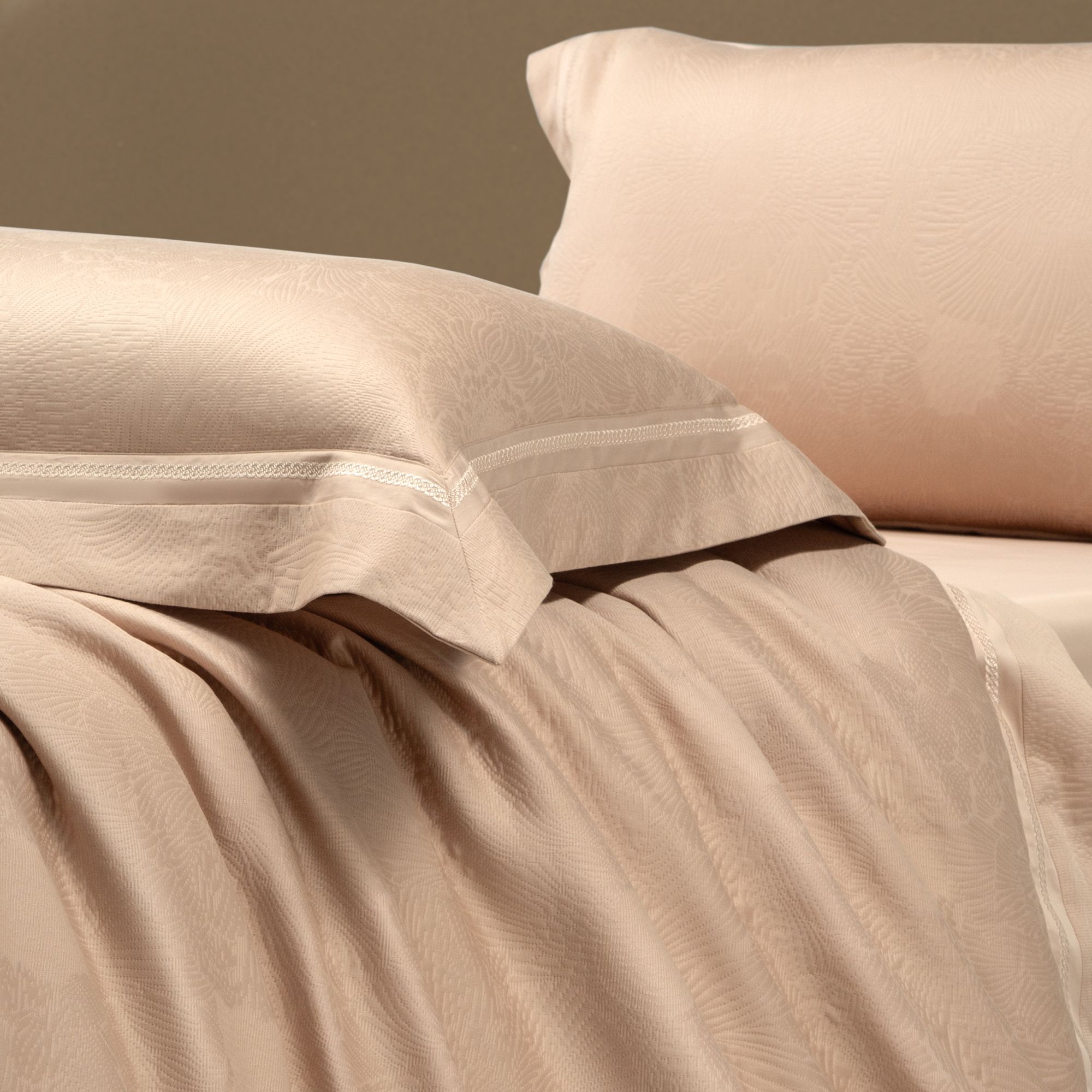 【贤公子】MN/慕奈 【流萤-香槟金】-高奢简约款全棉色织厚织四件套