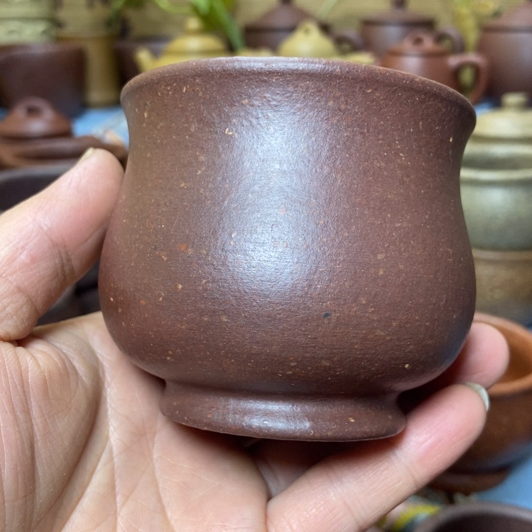 茶杯紫砂16目全砂手工泥200毫升