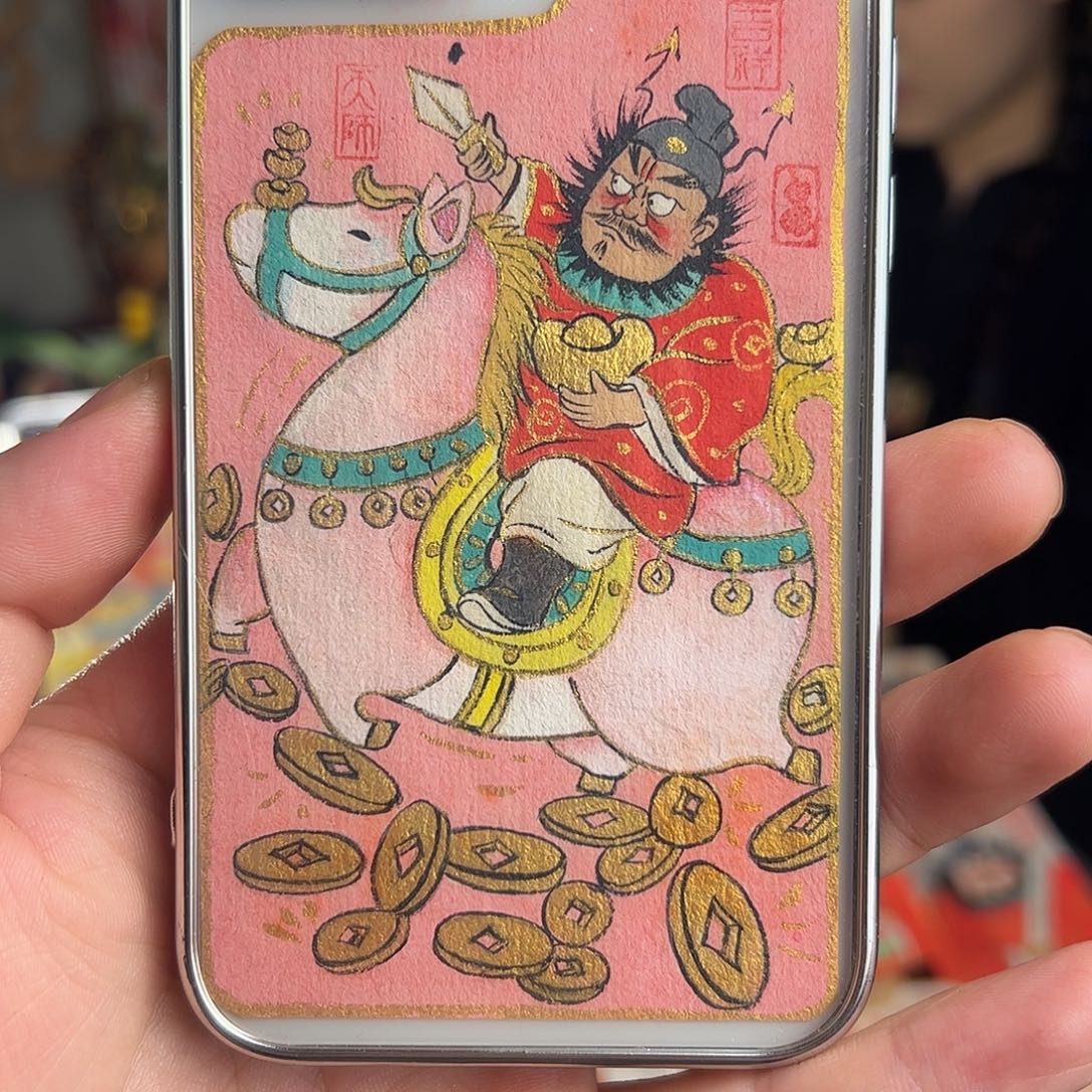 ****限纯手绘钟馗文创画