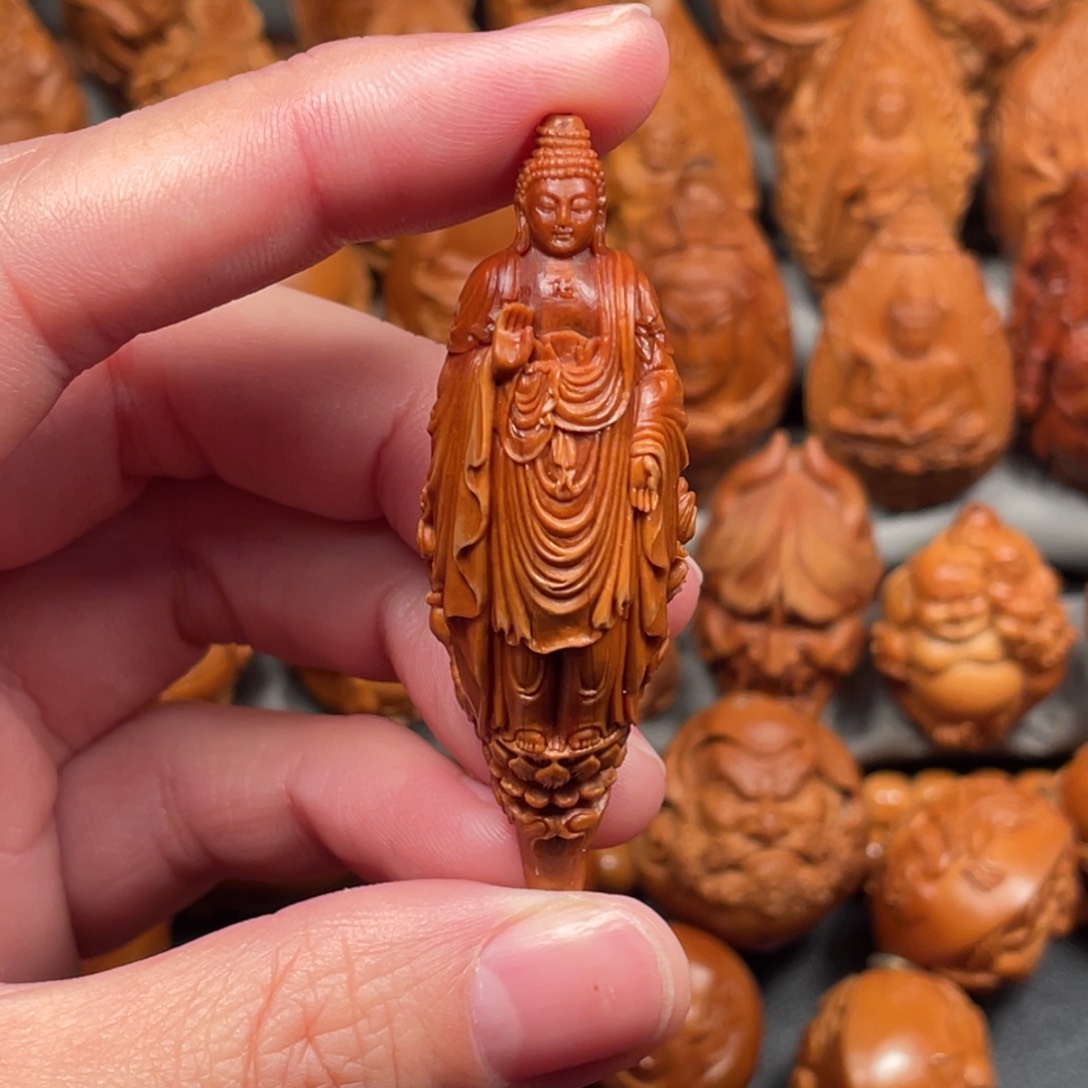 【闪购商品】橄榄核吊坠纯手工雕刻