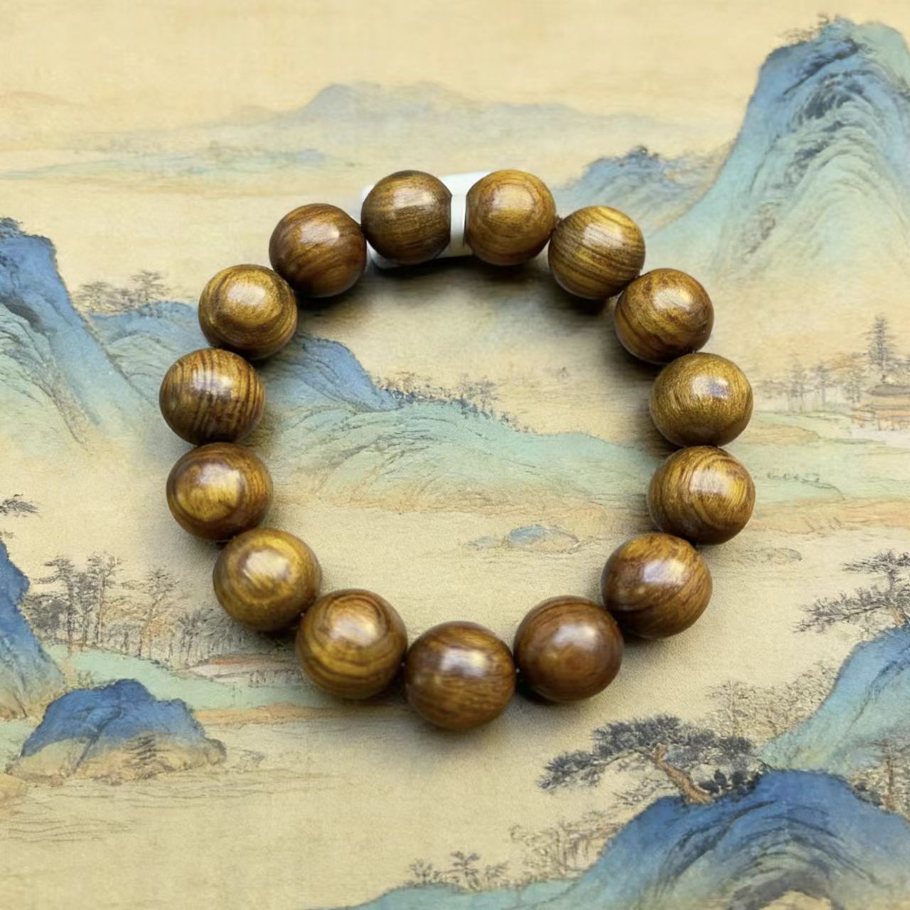 【楚楚文玩】15mm文玩沉香木串手链475