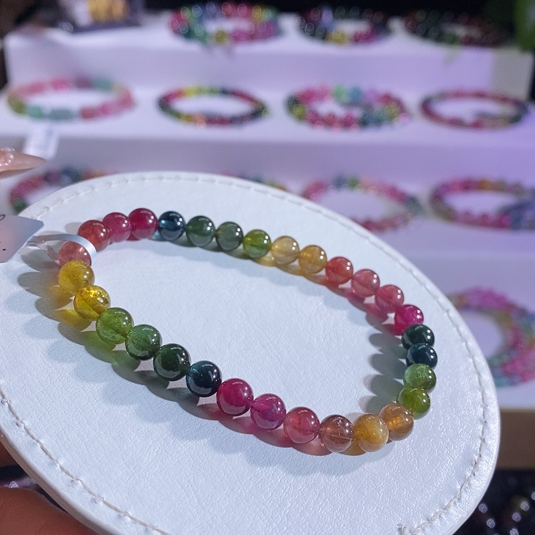 未镶嵌手链碧玺色标