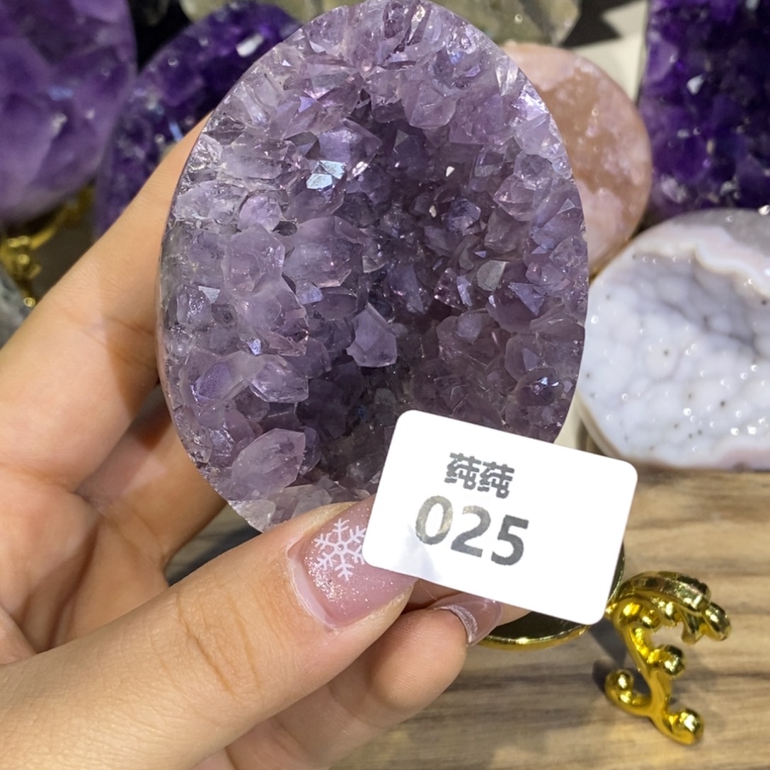 未镶嵌大型摆件（非配饰）紫晶全抛龙蛋