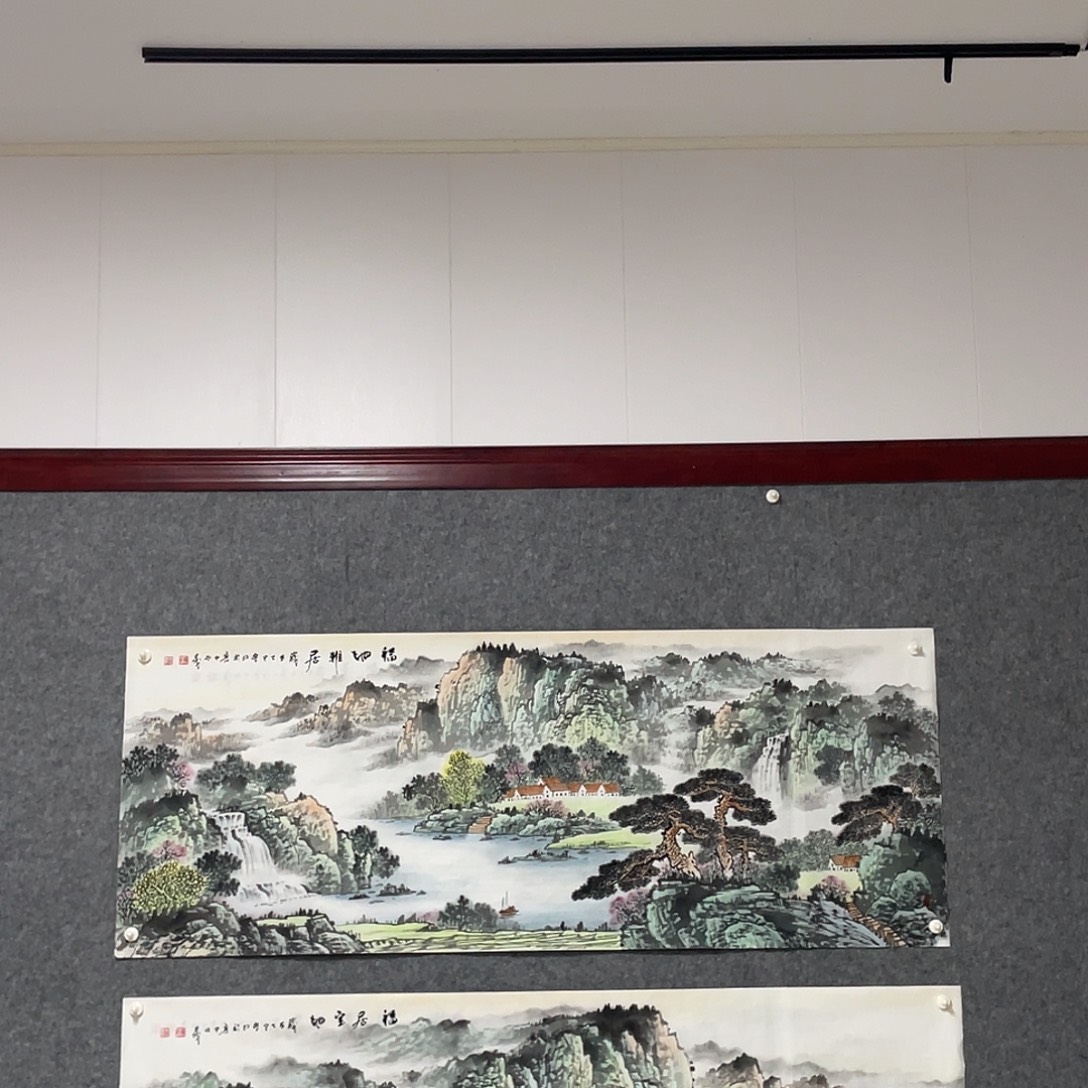 木***子国画小六尺画芯 捡漏