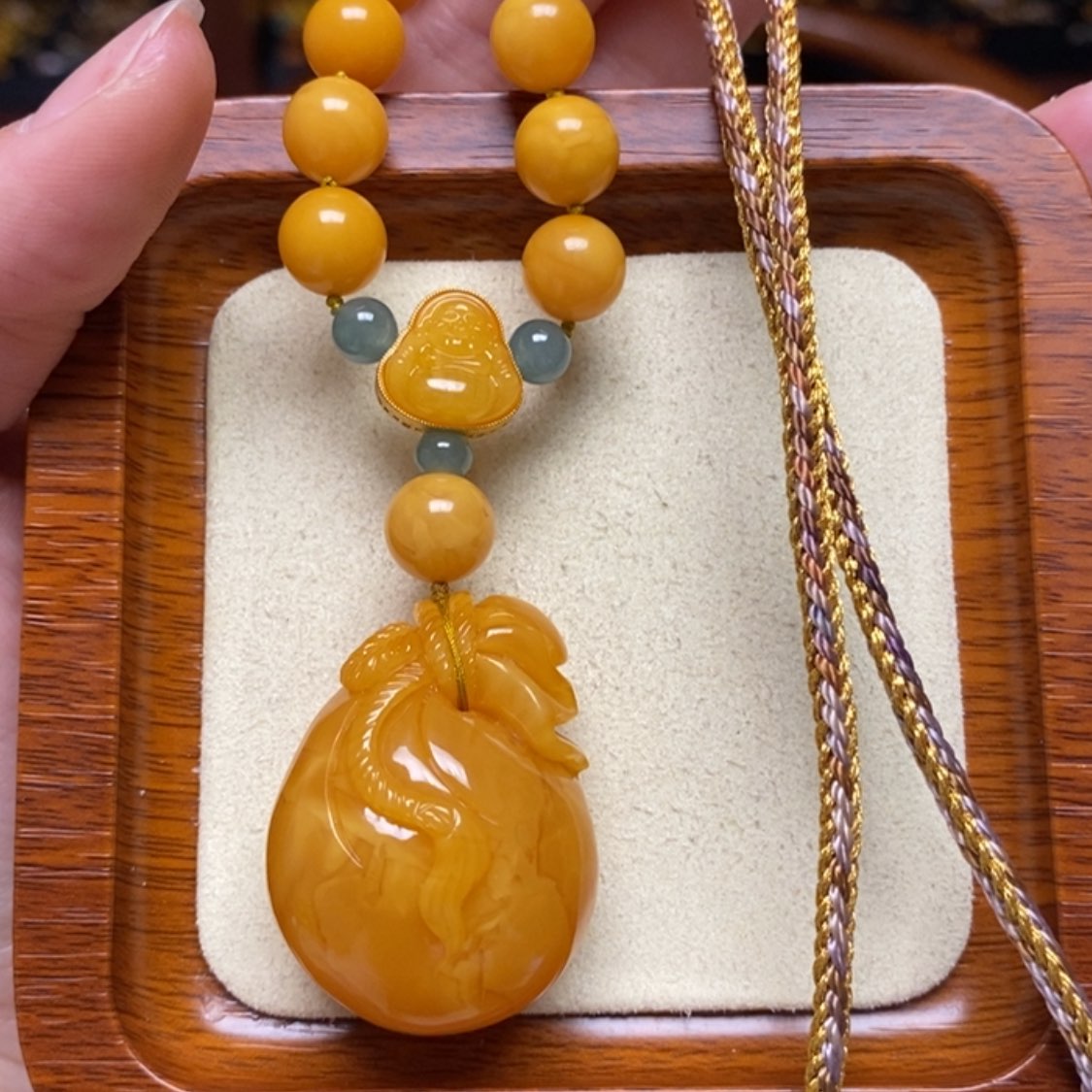 【闪购商品】蜜蜡颈饰未镶嵌项链