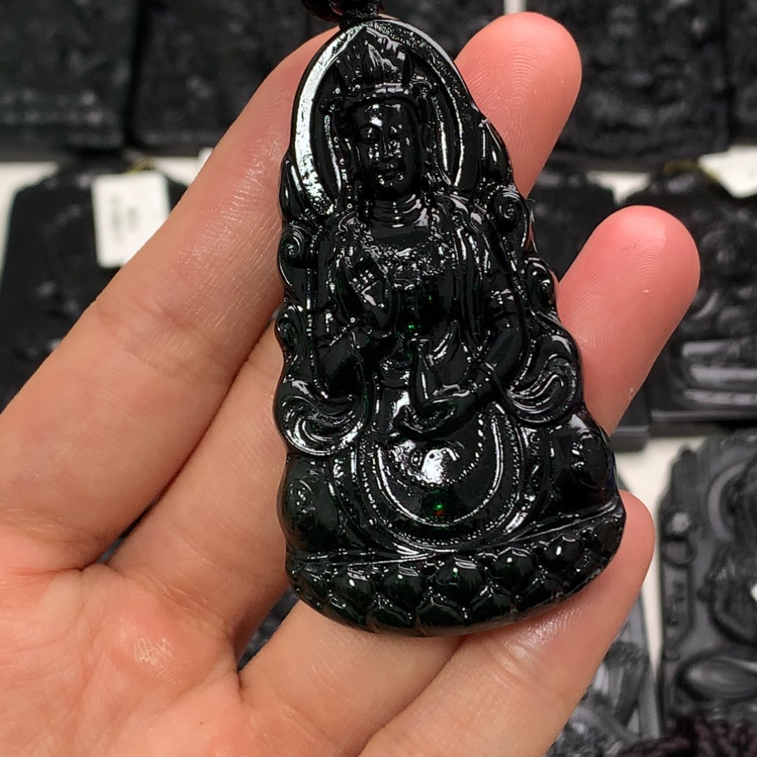 天然a货钢琴黑挂件