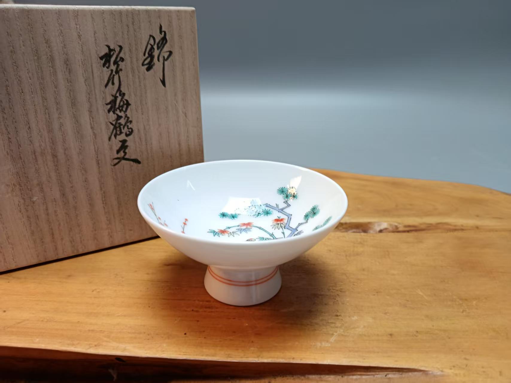 蜜安瓷柿右卫门杯盏