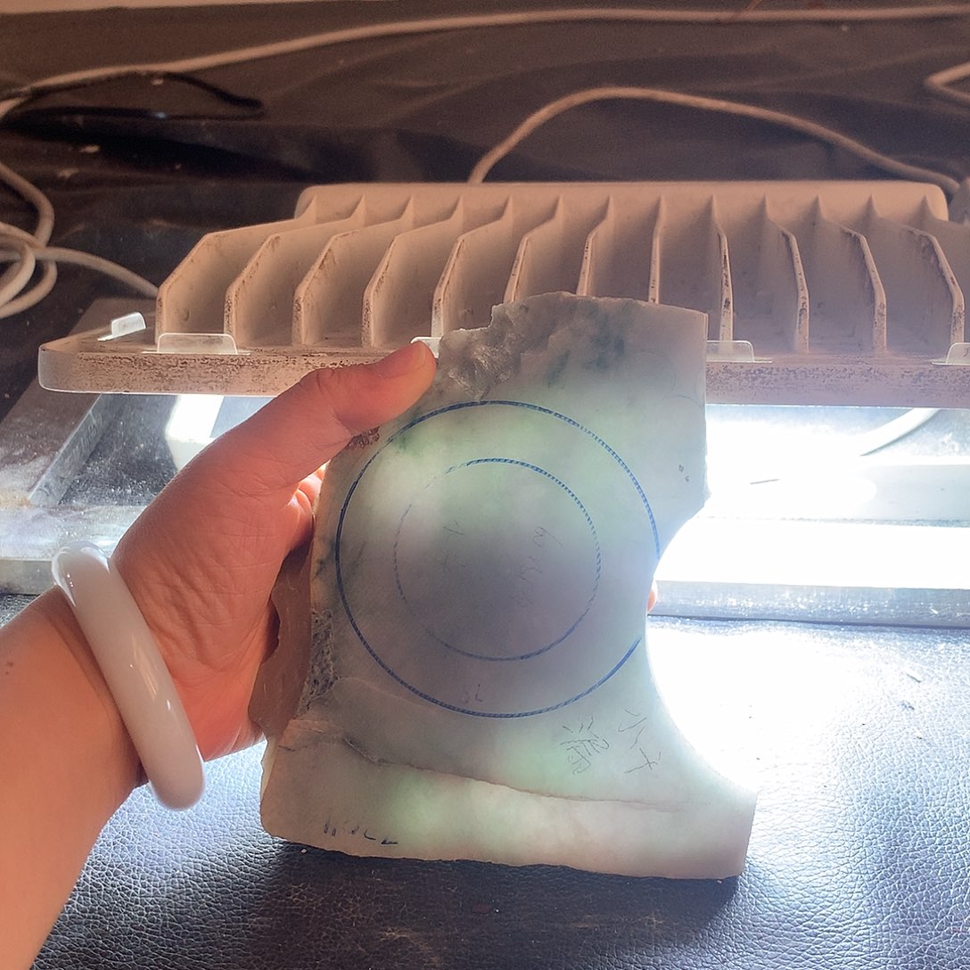 邵***霞定制翡翠未镶嵌手镯手镯