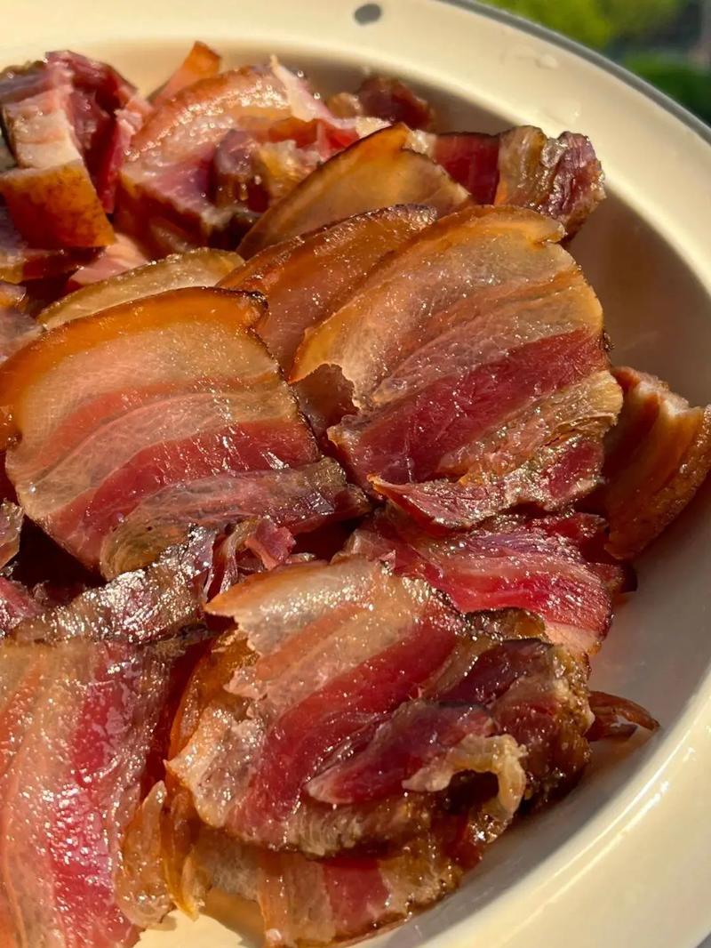 湖南正宗土猪肉农家手工柴火烟熏五花腊肉传统工艺咸香美味特产