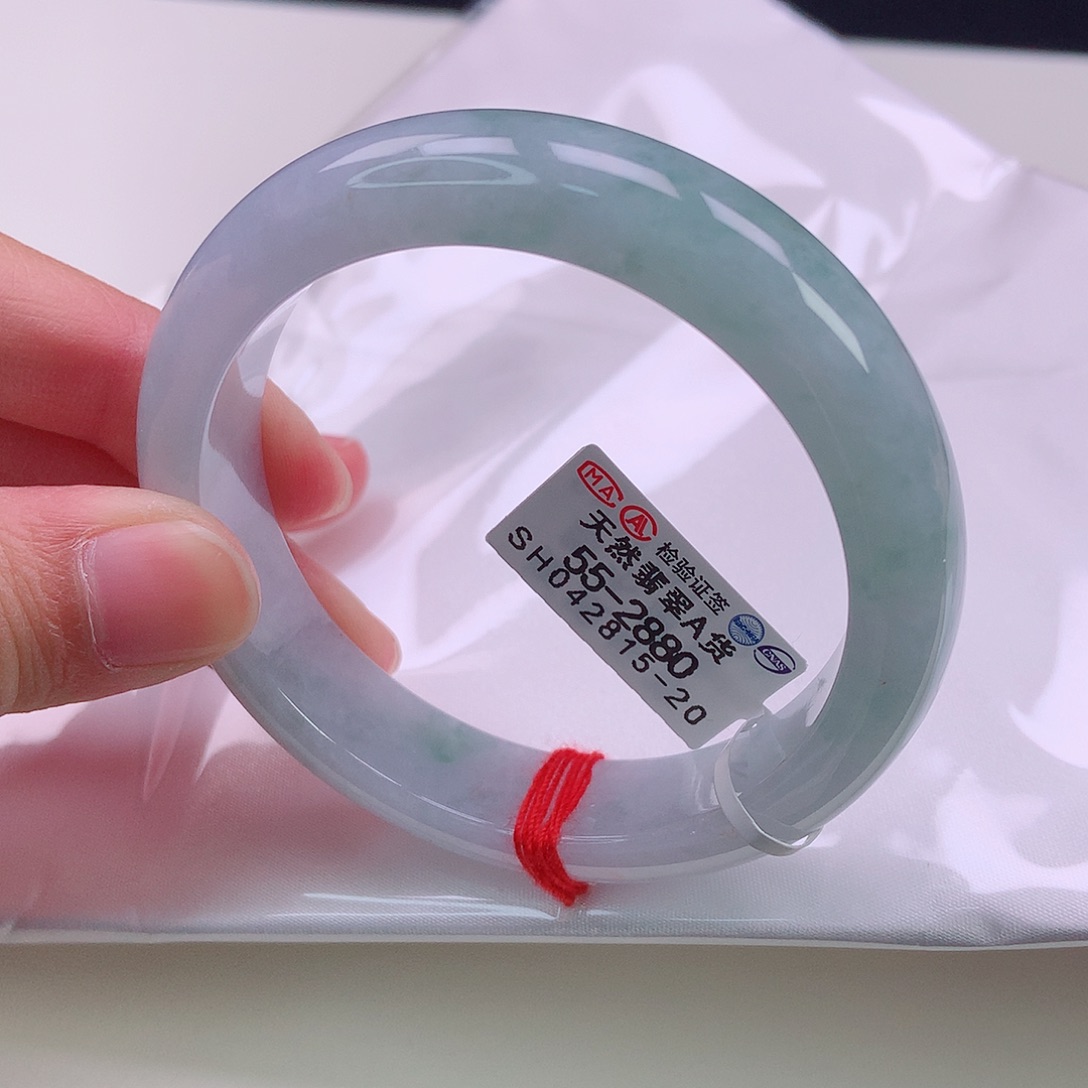 翡翠手镯未镶嵌55正圈