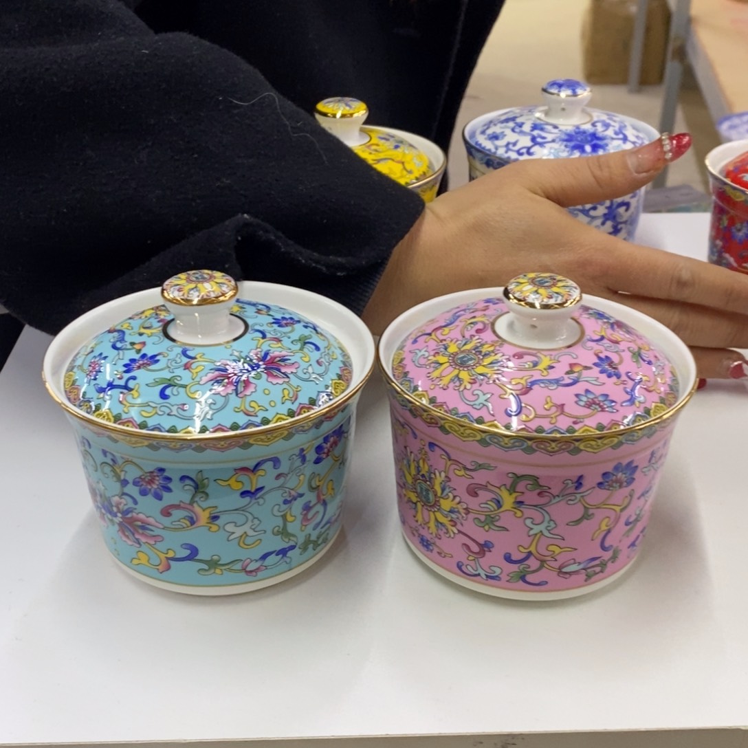 珐琅2个炖，，，，，，，，