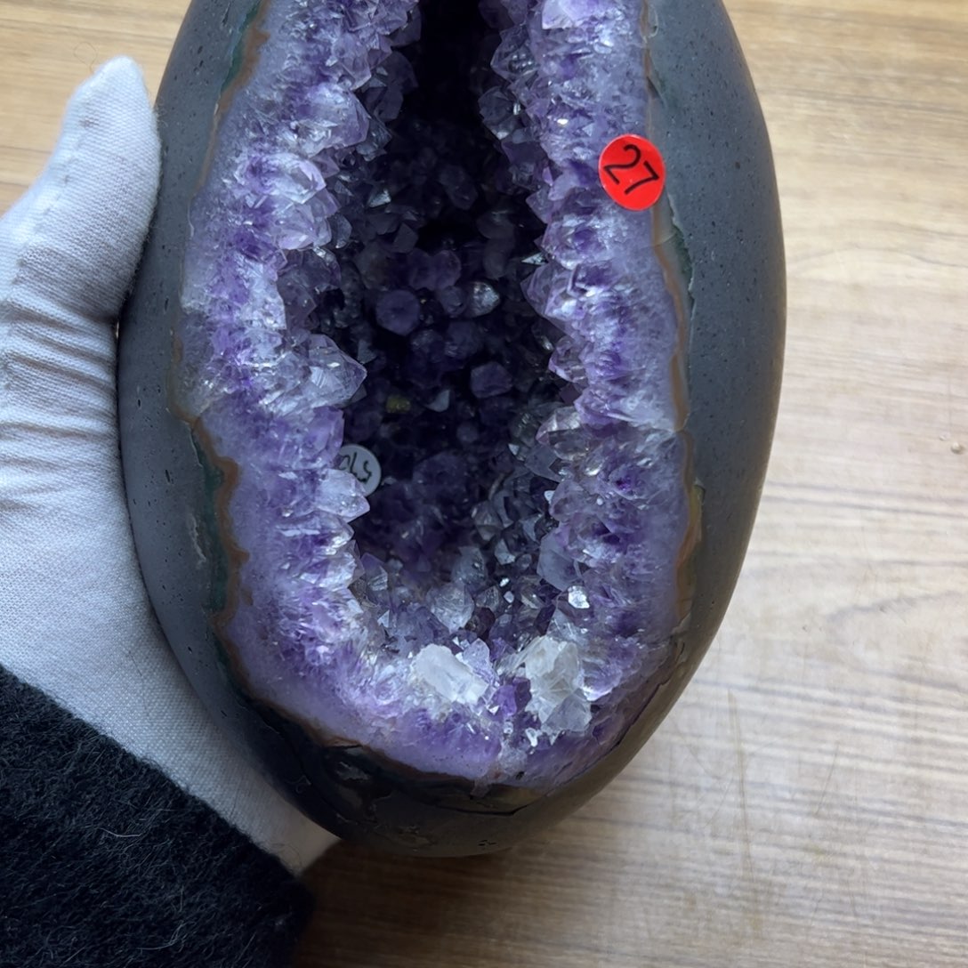 水晶紫色龙蛋27未镶嵌