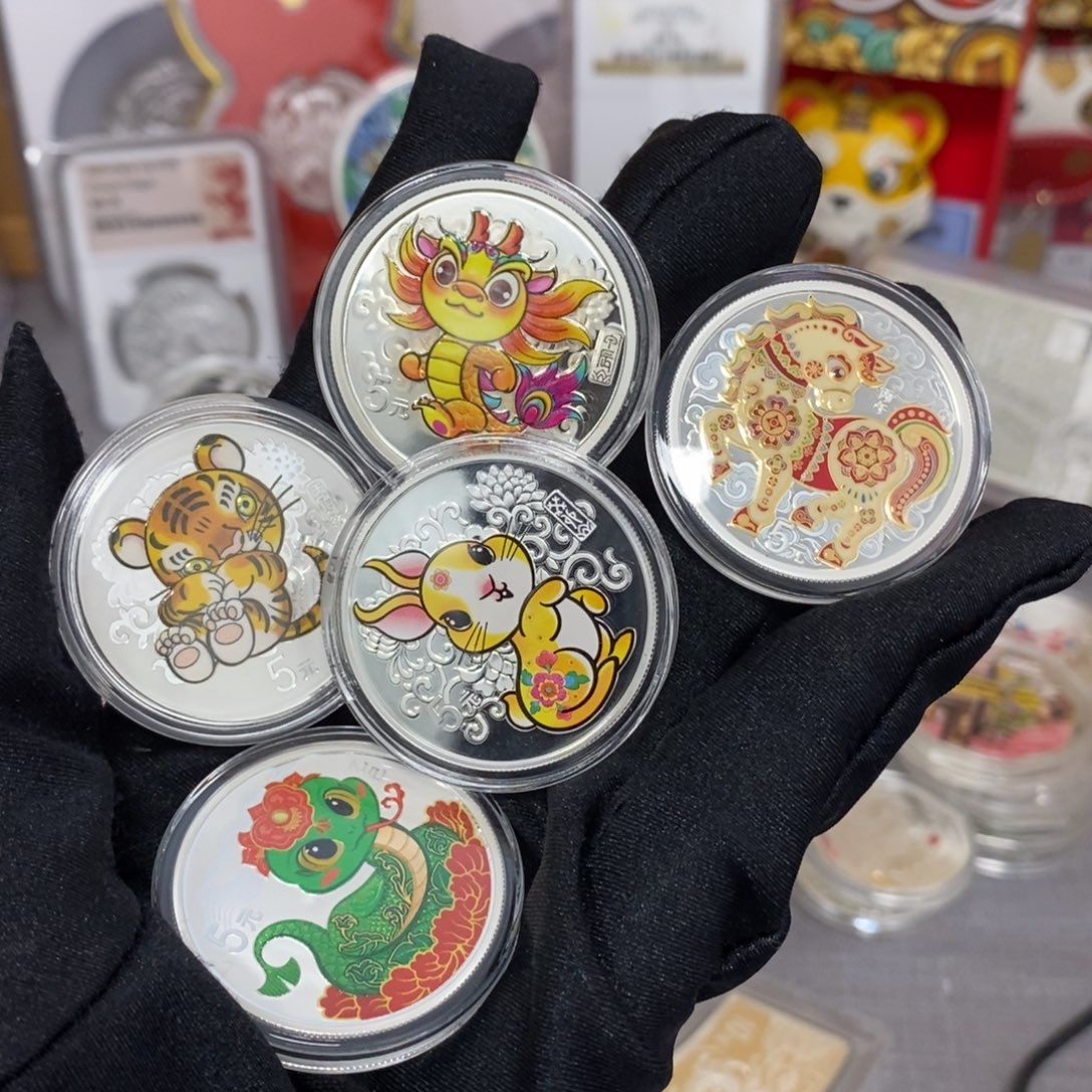 纯银22-26生肖大全套原证盒