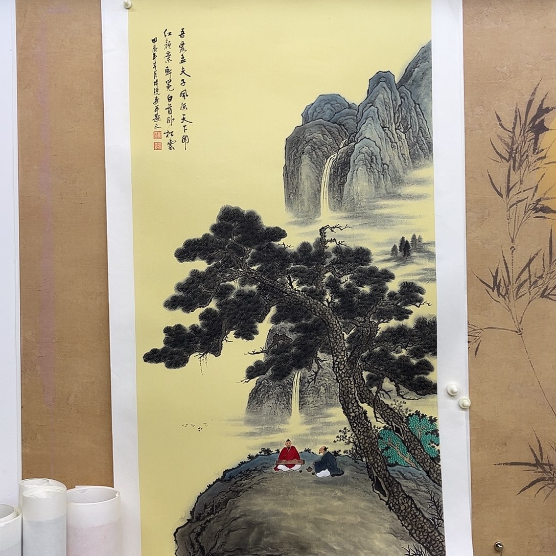 国画手绘国画，精品山水，