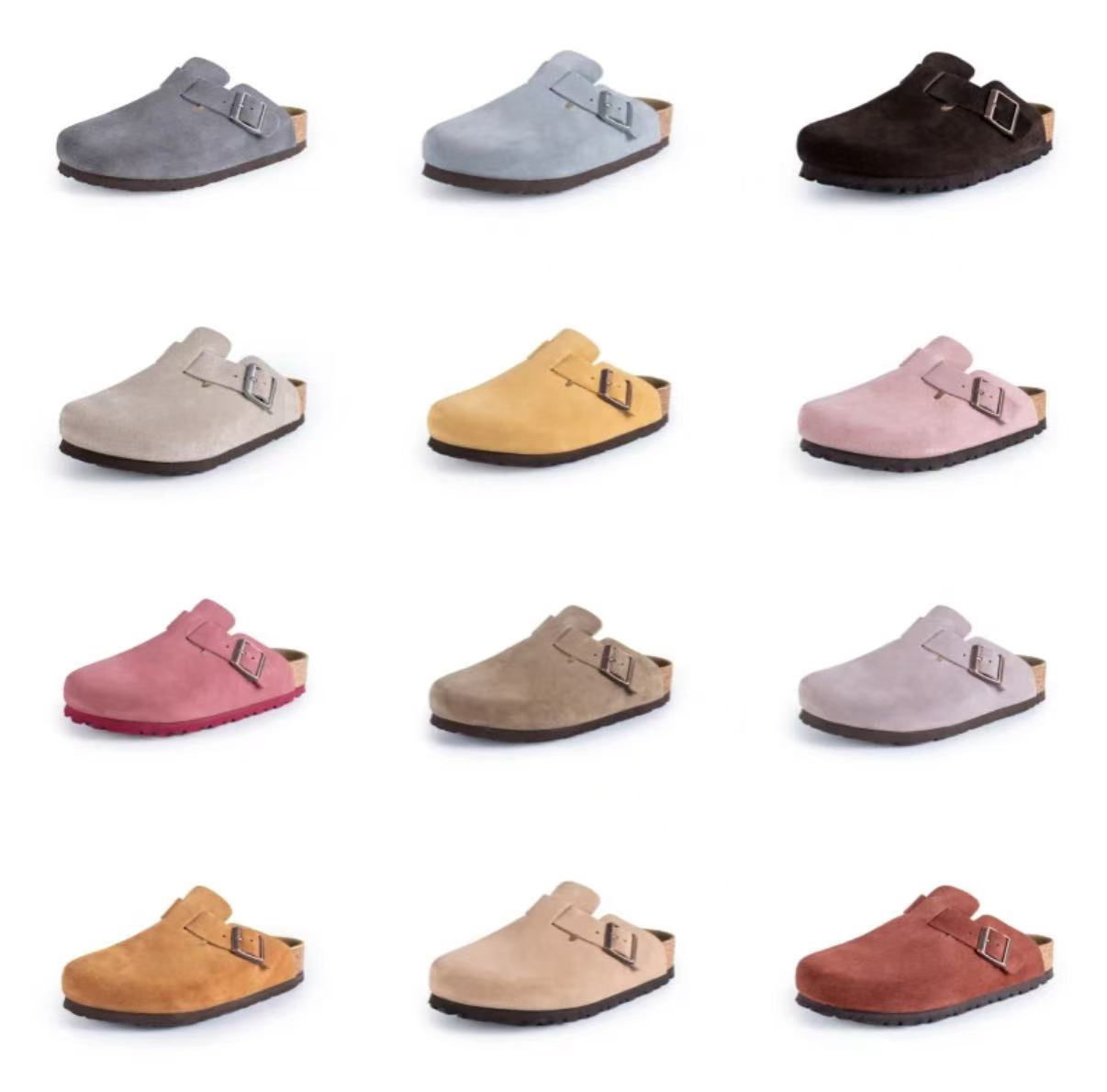 【清货木易】雪地靴 勃肯女鞋软木包头博肯懒人拖鞋L