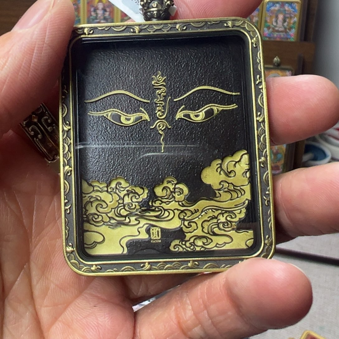 吊坠一如家唐卡双面壳