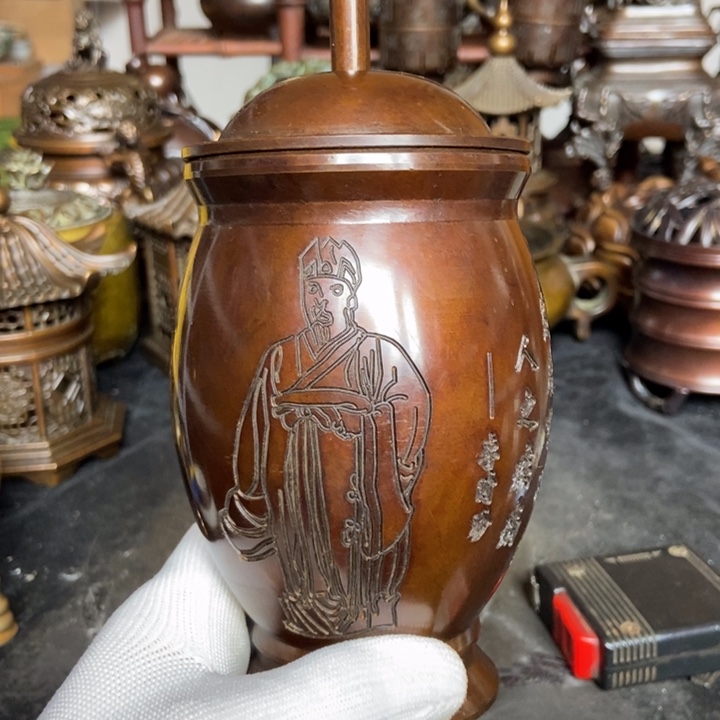 铜器工艺品摆件香炉摆件