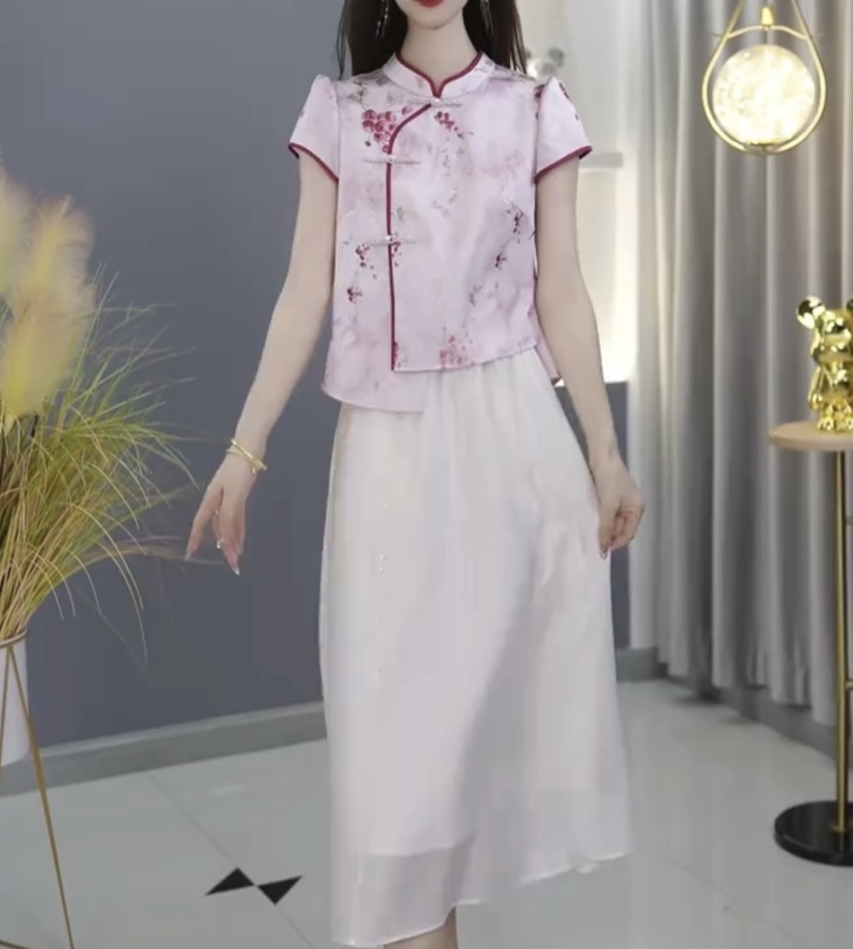 【宠粉定制】B1203图片色连衣裙优雅气质时尚减龄休闲显瘦夏季收腰