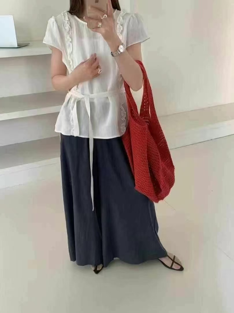 aBL滨莉家【隔离防护】法式设计感上衣