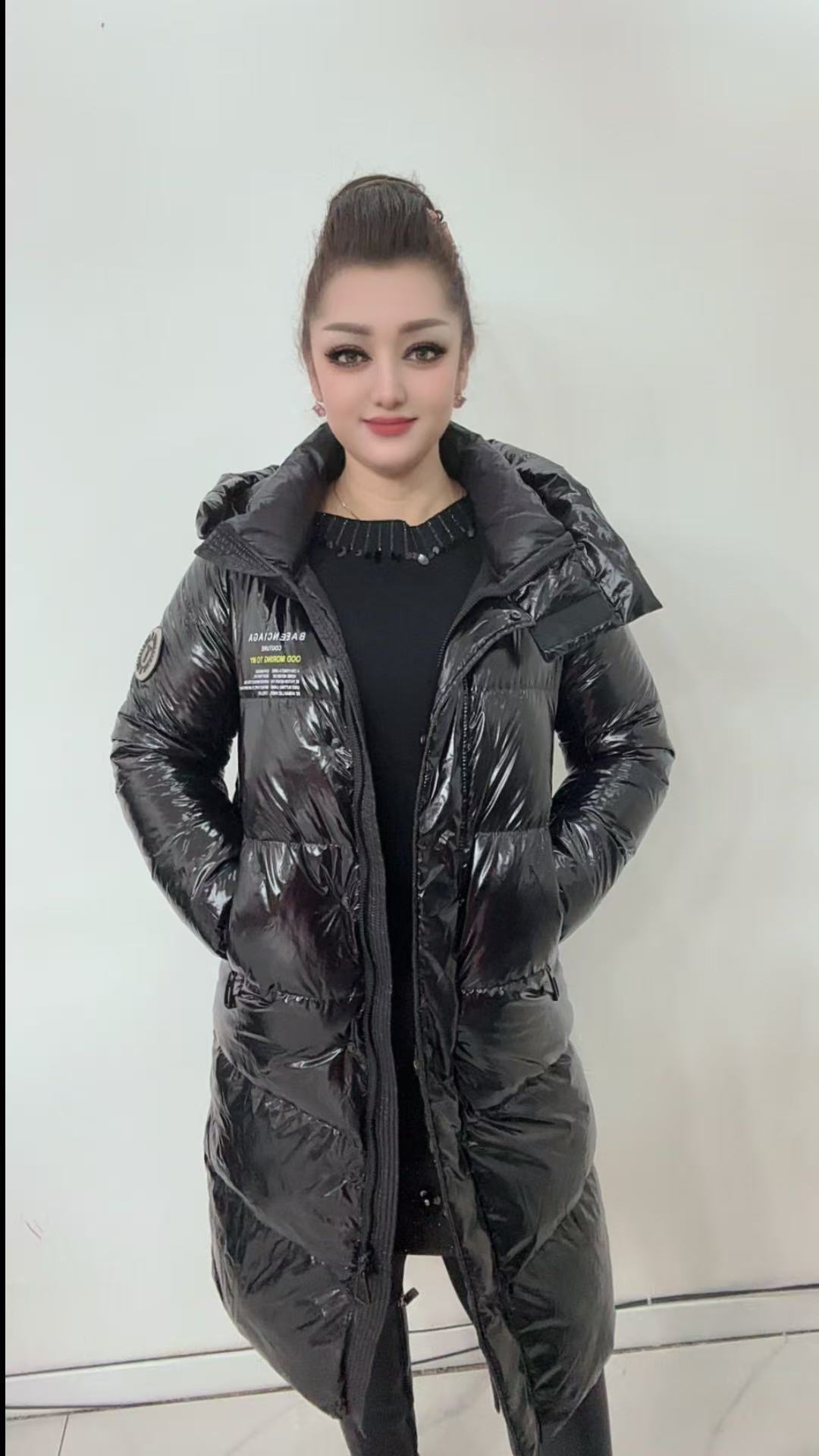 中长款女长款百搭休闲宽松型长袖常规带帽保暖   003