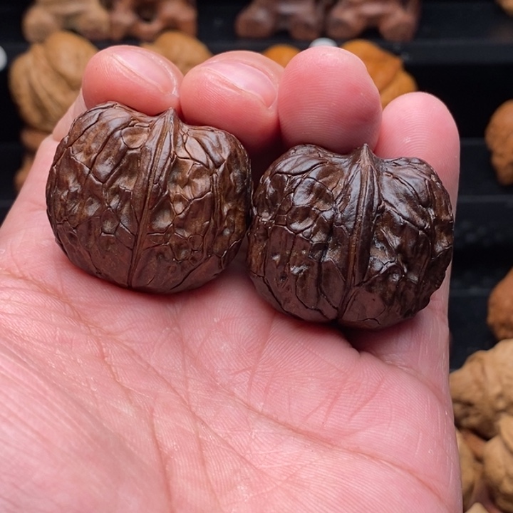 把件文玩核桃23蟒纹虎头元宝35.5尺