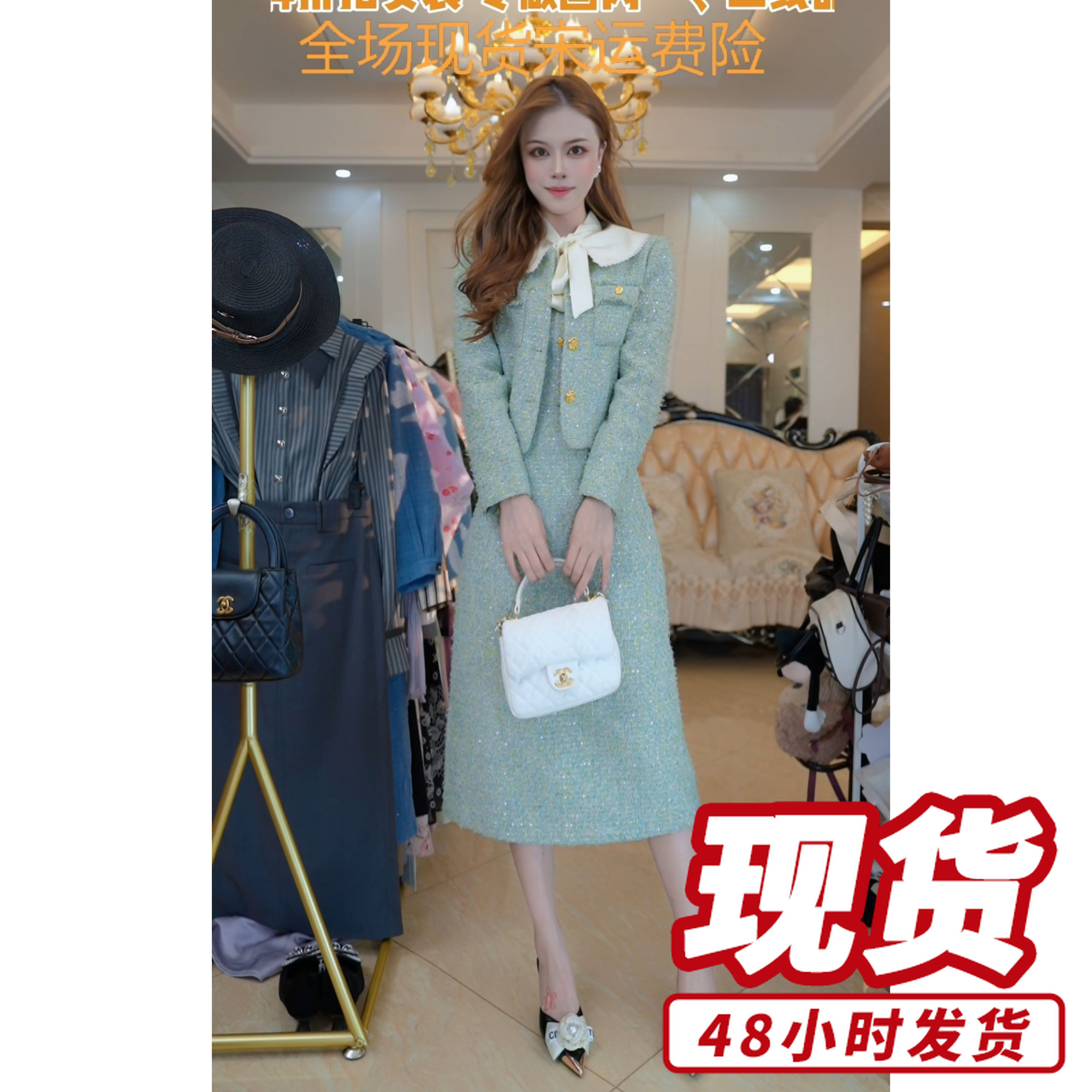 时尚洋气高档设计日常2025秋季新款高级感连衣裙921