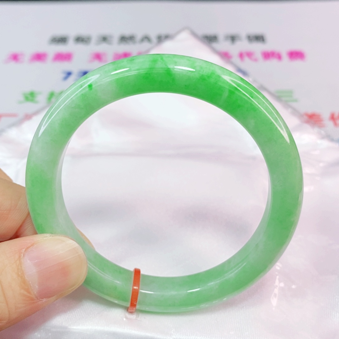 未镶嵌手镯翡翠52.8圈口正圈