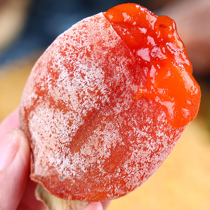 【薯与三讯】陕西富平柿饼霜降流心吊柿饼1斤/2斤装新鲜柿子饼