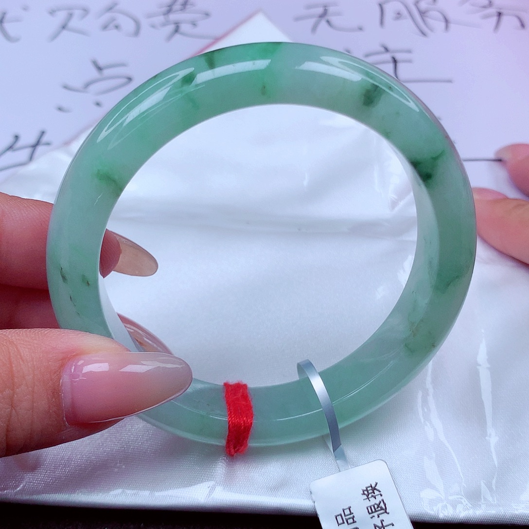 翡翠未镶嵌手镯天然缅甸翡翠A货玉手镯