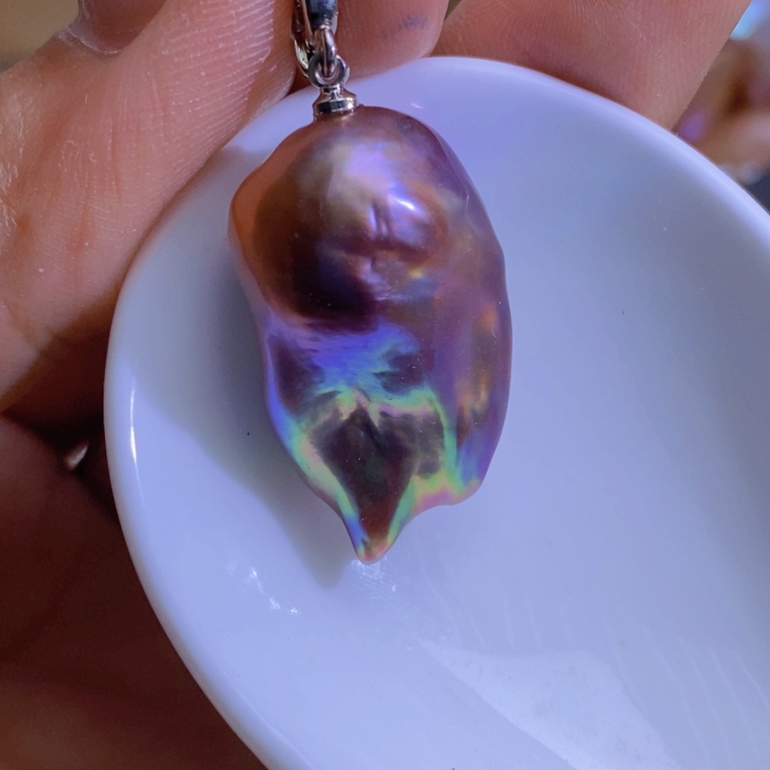 合金淡水珍珠一个