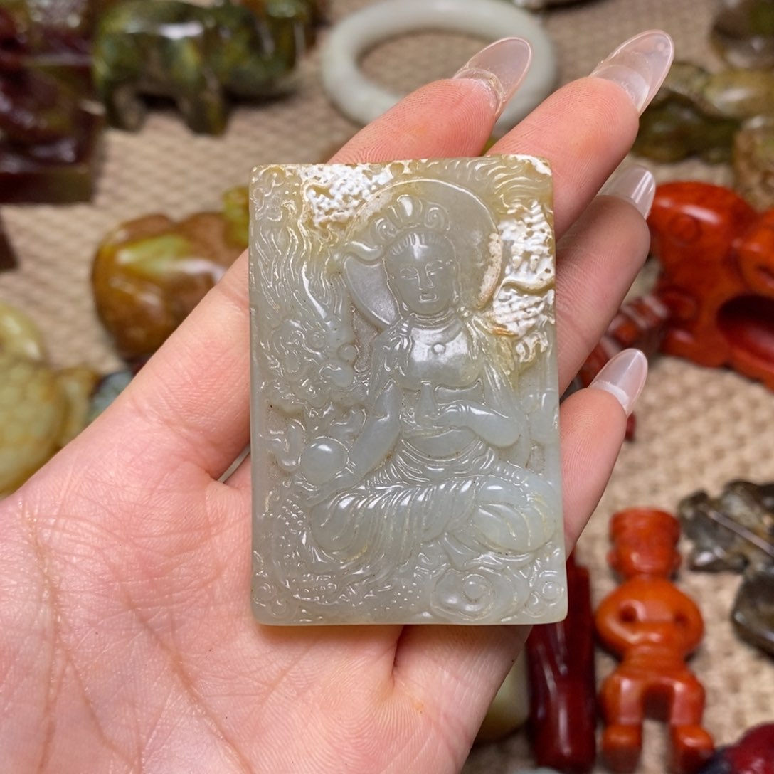 白玉菩提吊坠白玉菩提白玉菩提摆件