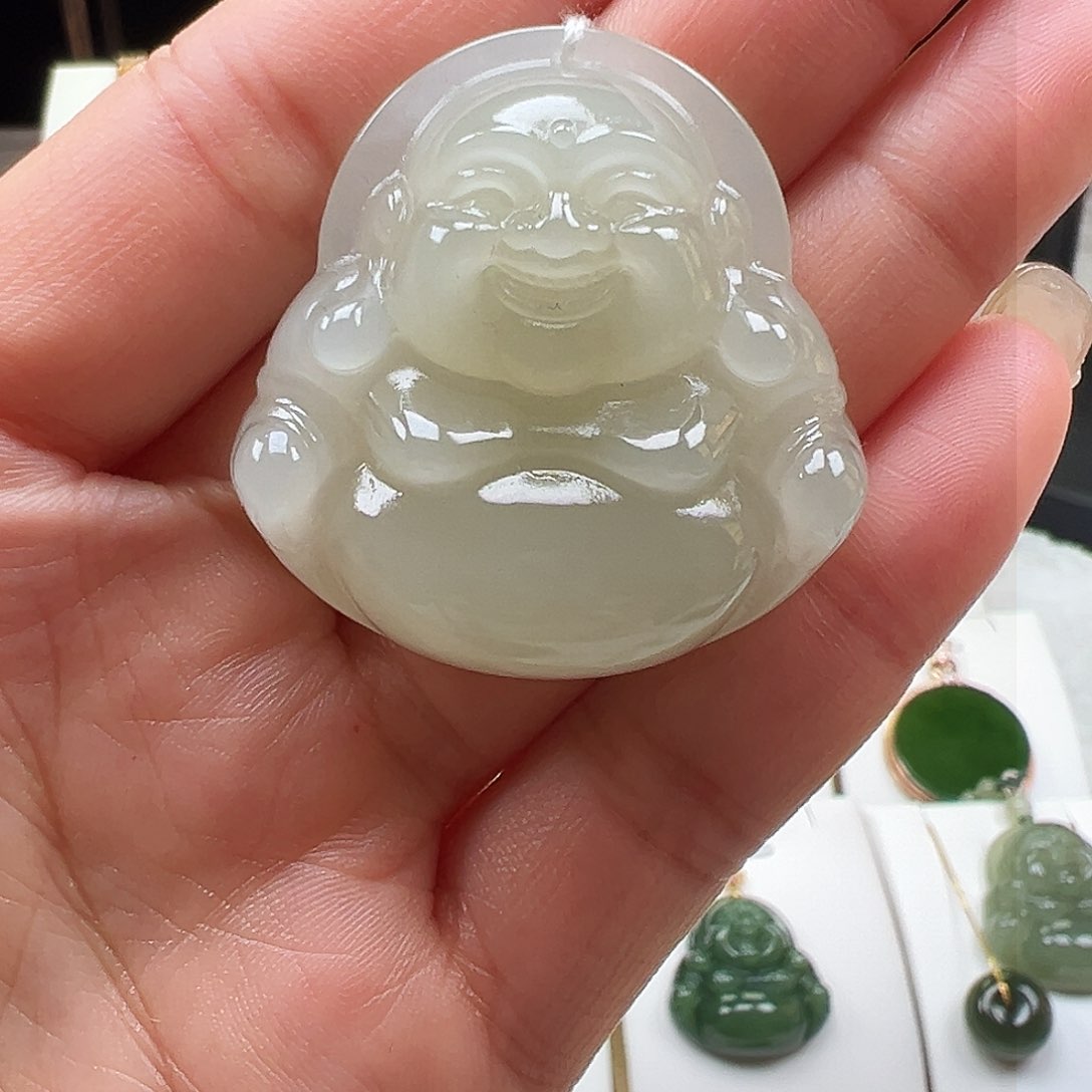 和田玉颈饰未镶嵌萌*寶