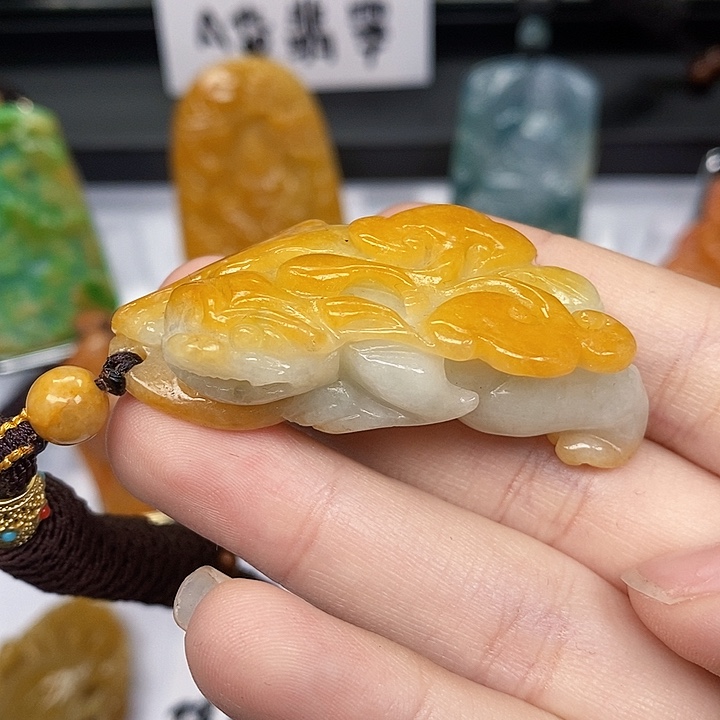 颈饰未镶嵌翡翠翡翠A货