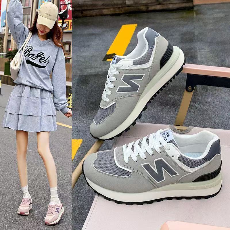 新百伦正品运动鞋男女鞋情侣款夏季网面休闲跑步鞋透气复古慢跑鞋