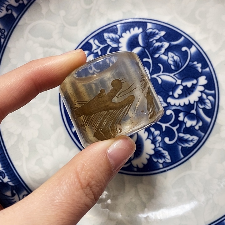 瓷片瓷片瓷器摆件1个