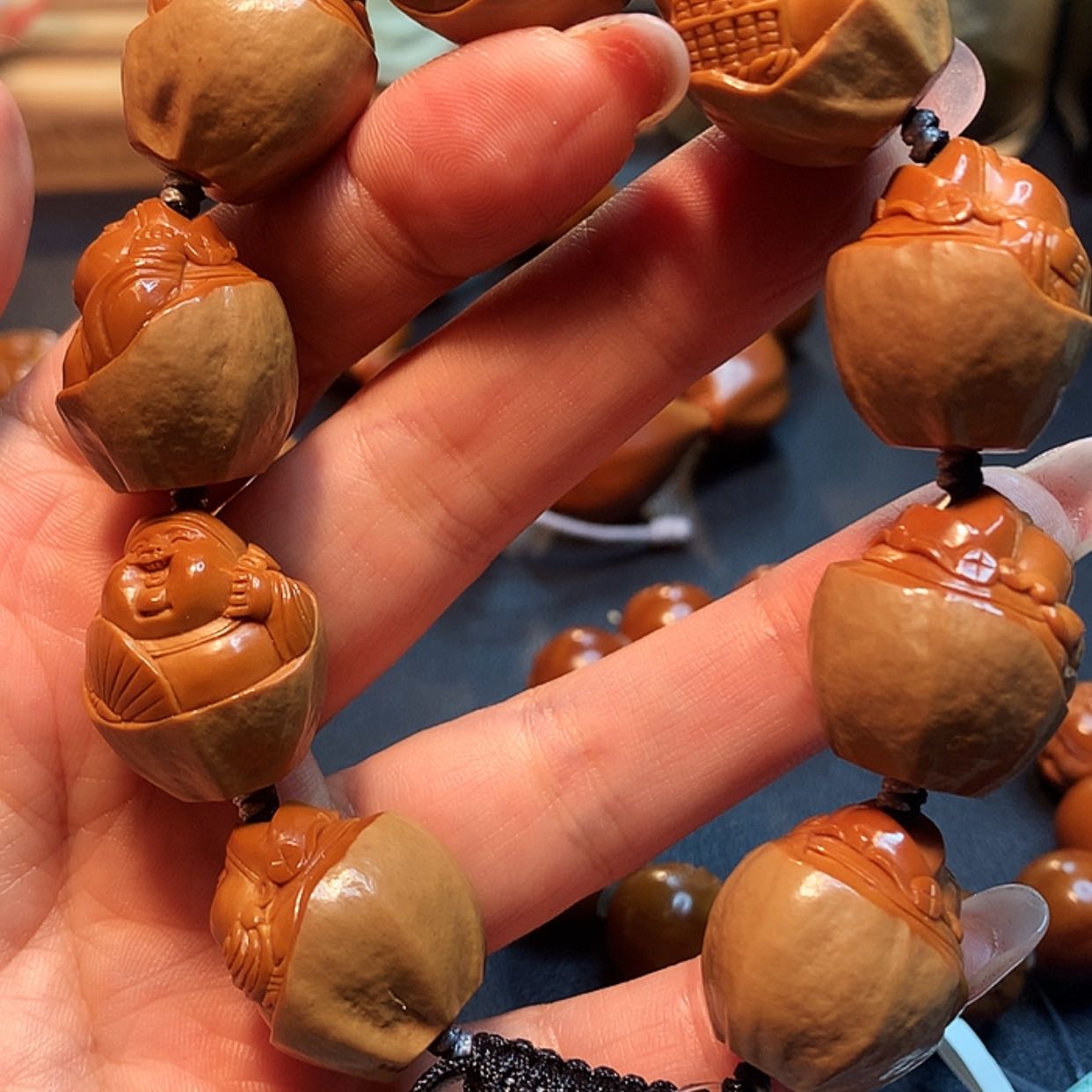 【闪购商品】橄榄核手串/手链桃*思橄榄雕