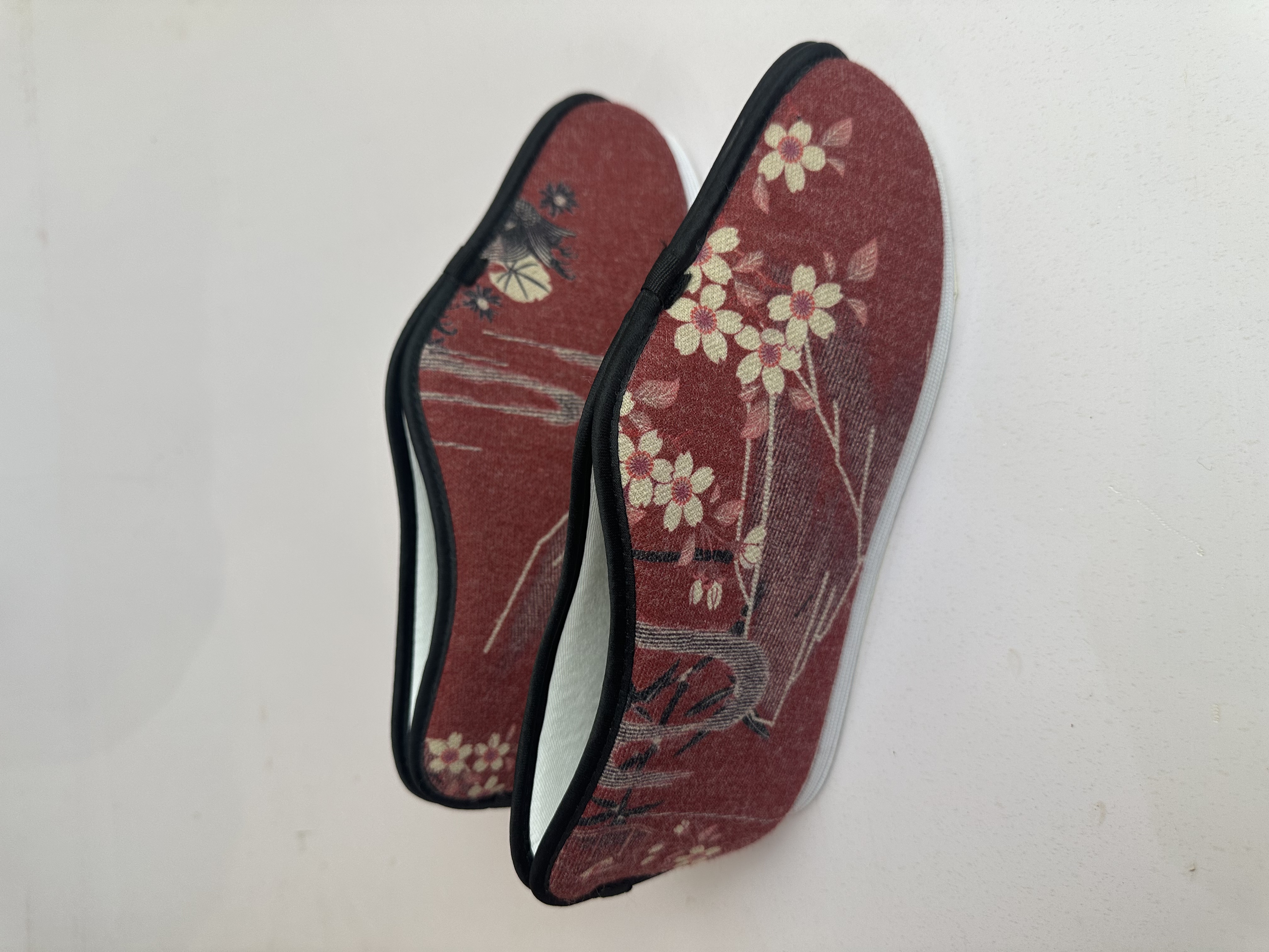 国风女鞋荷花纳底鞋