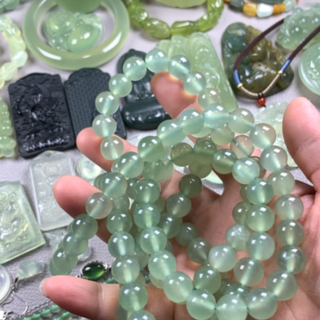 【闪购商品】未镶嵌蛇纹石玉2025新款岫玉