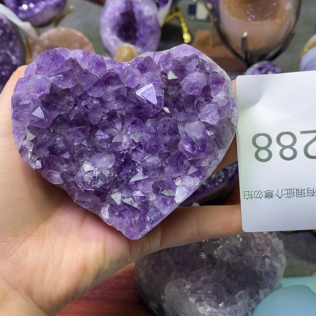 未镶嵌紫晶珠宝半成品